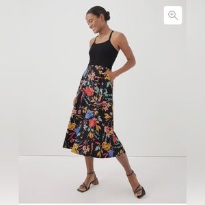 NWT Cotton A-line Midi Dress